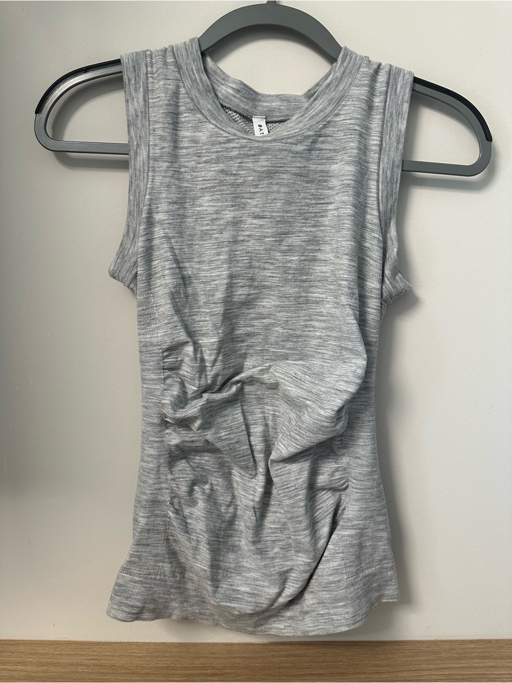 Athleta Light Grey Heather Sleeveless Tank Top
